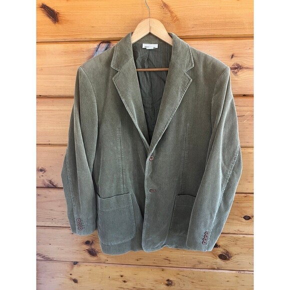 Vintage DKNY Cotton Corduroy 2-Button Suit Jacket Men’s Sz L - Picture 1 of 5